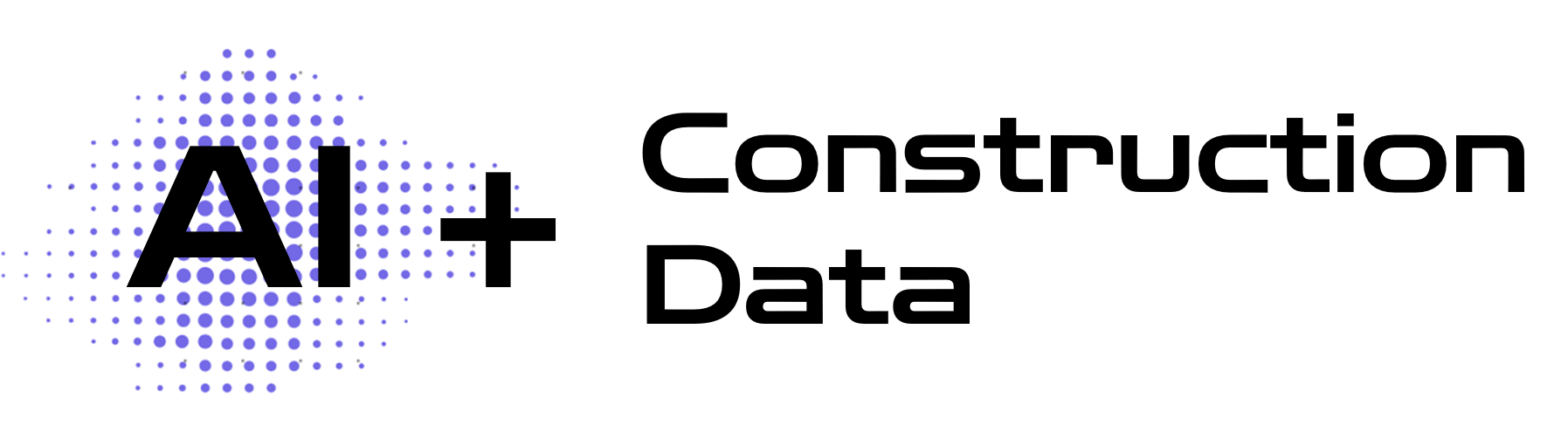 AI + Construction Data with logo branding